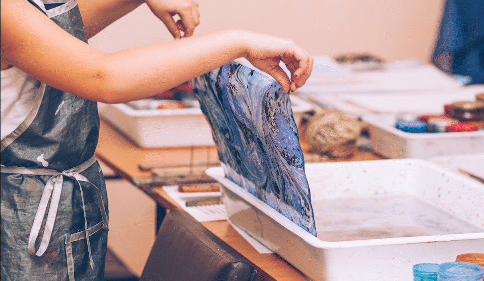 Wear Your Art On Your Sleeve At This Silk Marbling Workshop