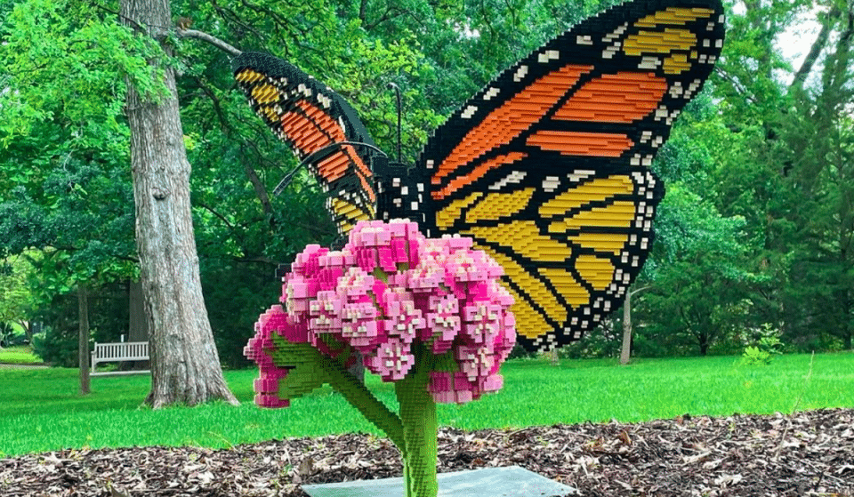 Life-Size LEGO Sculptures Blend Imagination And Nature At The Fort Worth Botanical Garden