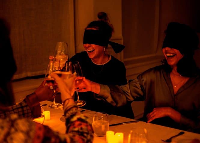 This Dazzling ‘Dine In The Dark’ Experience At The Tower Club In Dallas Will Tantalize Your Tastebuds