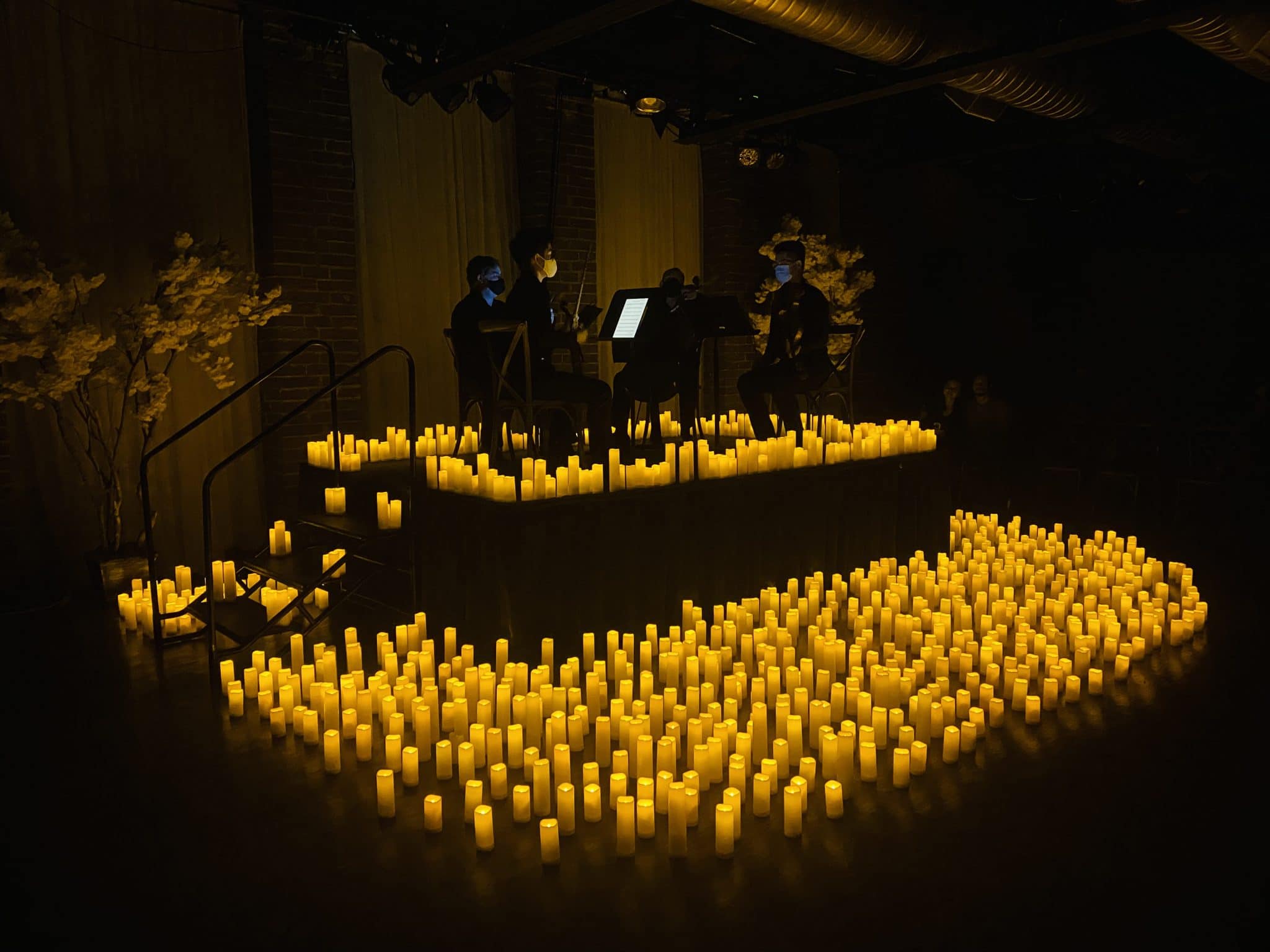 Photo of an indoor Candlelight Concert