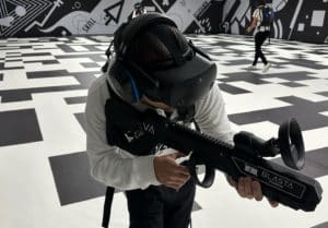 Photo of somebody enjoying an esports experiences at Esports Virtual Arenas new location near Dallas