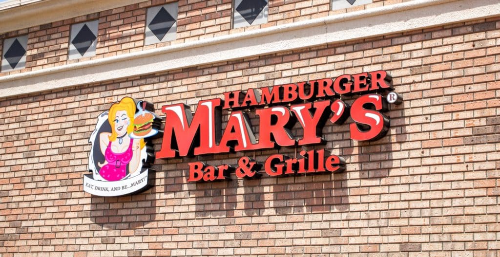 Image showing a Hamburger Mary's store front sign