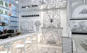 Inside the Temakeria 2D Japanese restaurant which has just opened in Deep Ellum, Dallas