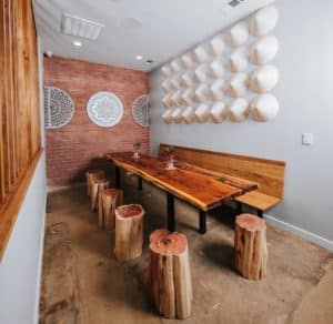 Immersive seating and Vietnam-inspired décor at Ngon in Dallas