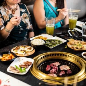 Grill your own meats at Niwa Japanese BBQ in Dallas
