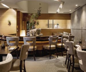 Japanese garden inspired interiors at Tei-An in Dallas